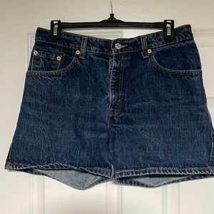 Levi's Dark Blue Denim Jean Shorts